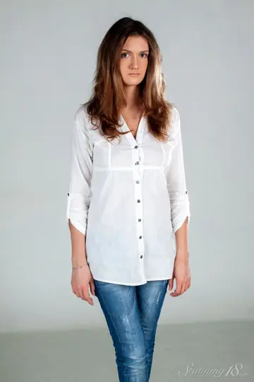 Woman in Jeans and Heels Strips and Spreads