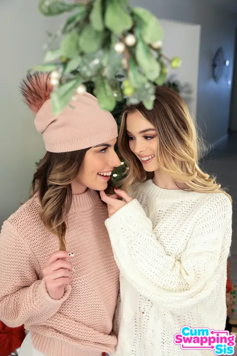 Chanel Camryn: Blonde and Brunette Share Cock in Christmas Threesome – photo 3 of 16