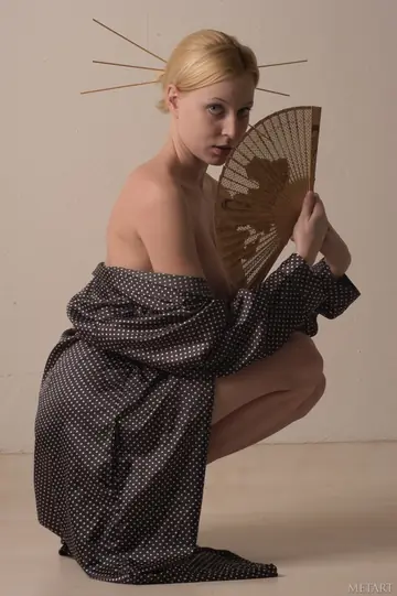 Slim Blonde with Big Tits Spreads Her Pussy