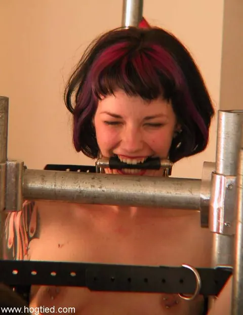 Ambyr: Petite MILF in Bondage Spreads in the Gym – photo 20 of 20