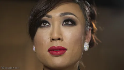 Asian Trans Woman Dominates Her Partner in Bondage and Makes Him Cum – photo 6 of 20
