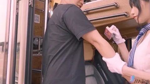 Busty Chinese Babe in Uniform Gets Groped and Fucked on a Bus – photo 7 of 20