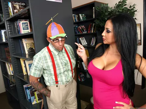 Audrey Bitoni: Brunette in Uniform and Glasses Fucks a Nerd – photo 3 of 21