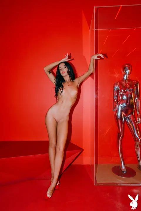 Ashlyn Chere: Slim Brunette Shows Off Her Body in Latex and High Heels – photo 11 of 21