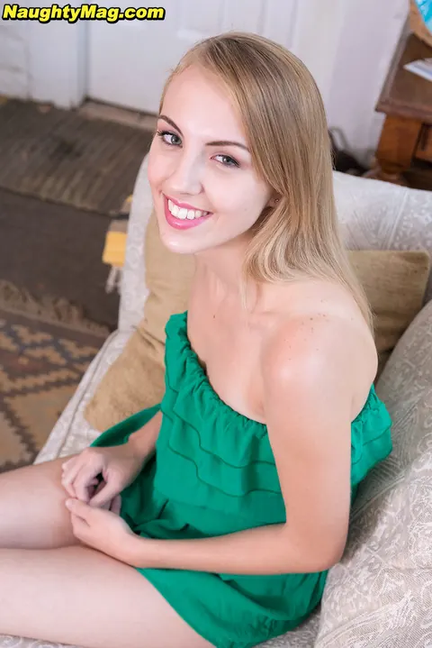 Jenna Marie: Slim Blonde Has Her Skirt Lifted and Natural Tits Exposed – photo 2 of 16