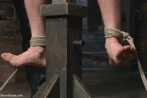 Hairy Men Bound in Rope Restraints – photo 5 of 20