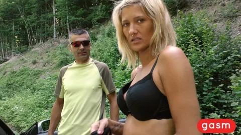 Slim German Blonde with Big Tits Fucks Outdoors in Cowgirl – photo 12 of 20