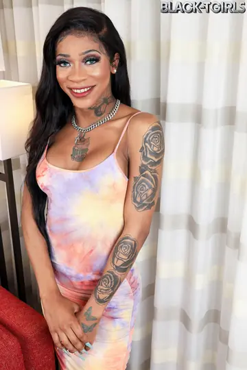Tall Ebony Trans Woman Undresses and Shows Her Big Ass and Huge Dick