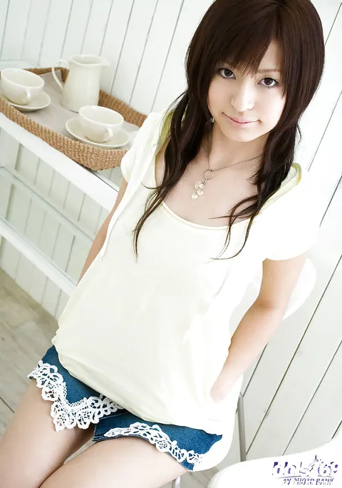 Misaki Mori: Japanese Brunette Reveals Her Hairy Bush After Shedding Uniform – photo 9 of 16