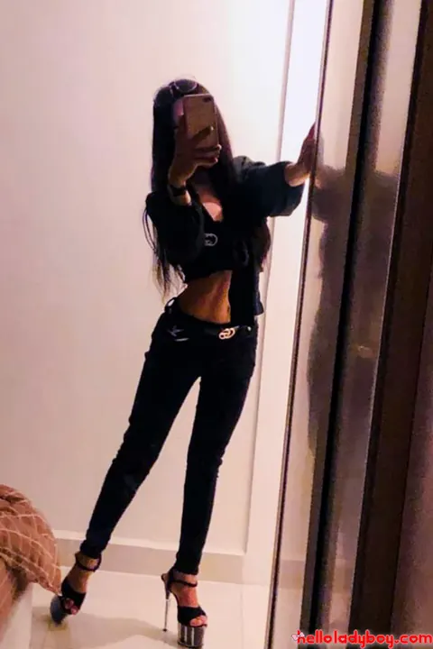 Asian Trans Woman Undresses and Shows Her Uncut Cock – photo 17 of 21