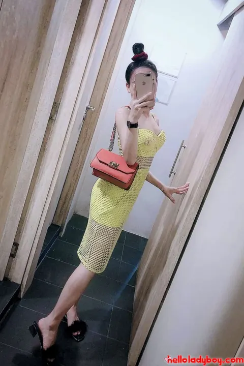Asian Trans Woman Undresses and Shows Her Uncut Cock – photo 20 of 21