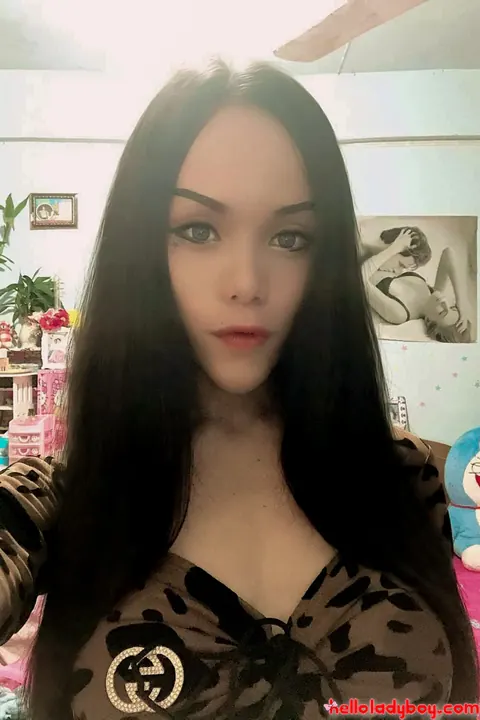 Asian Trans Woman Undresses and Shows Her Uncut Cock – photo 8 of 21