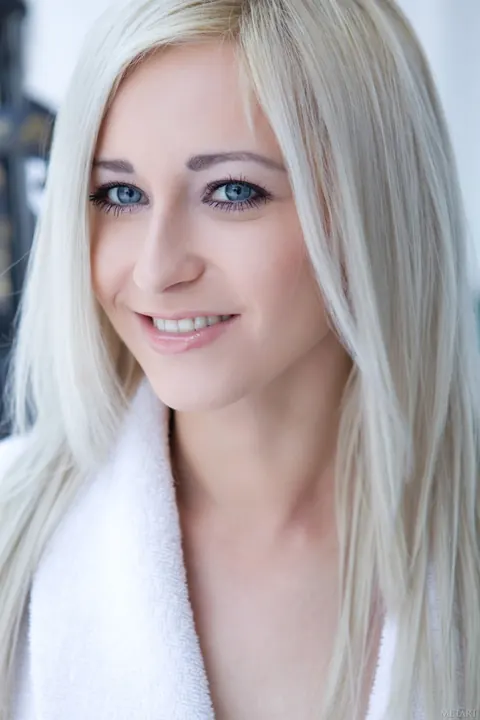 Janelle B: Hairy European Blonde Spreads Her Bush and Shows Her Big Ass – photo 1 of 20