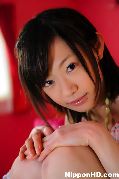Aoba Itou: Skinny Japanese Brunette Models Her Skirt and Thigh-High Socks – photo 10 of 12