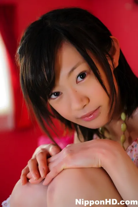 Aoba Itou: Skinny Japanese Brunette Models Her Skirt and Thigh-High Socks – photo 9 of 12