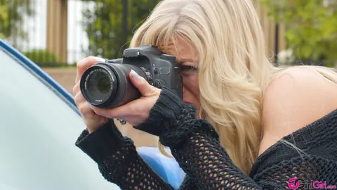 Krissy Lynn: Two Blondes and a Brunette MILF Lick and Finger in Public – photo 2 of 15
