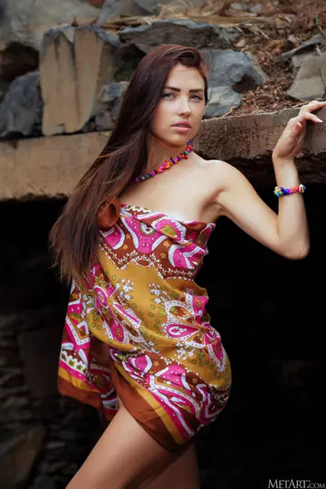 Ukrainian Brunette Strips Nude and Poses for a Glamour Shoot