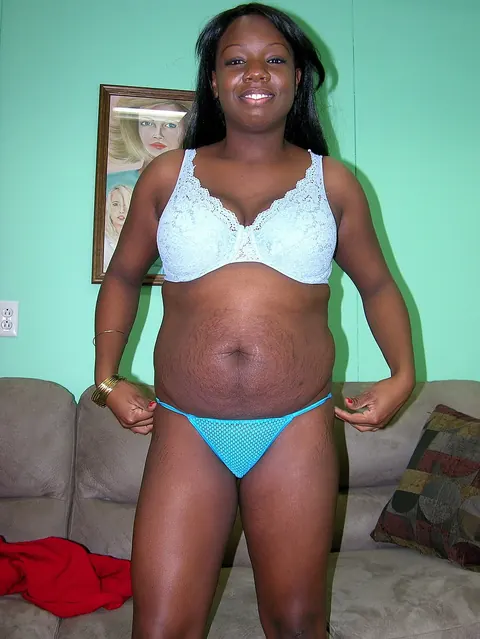 Curvy Ebony MILF Undresses and Shows Off Her Round Ass – photo 4 of 20
