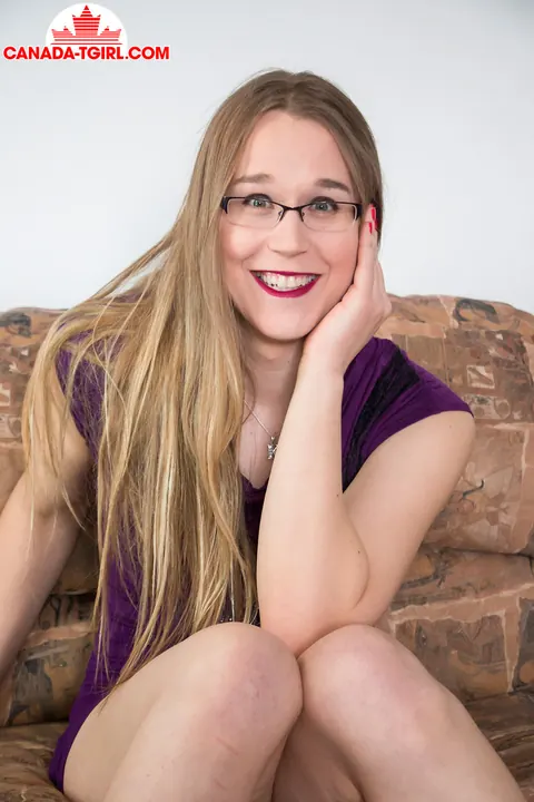 Tall Trans Woman Strips Out of Her Dress and Spreads – photo 2 of 16