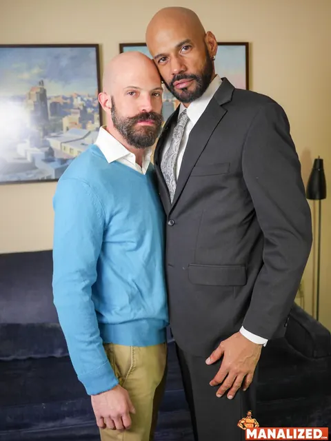 Two Hairy Mature Men Kiss and Fuck Bareback – photo 21 of 21