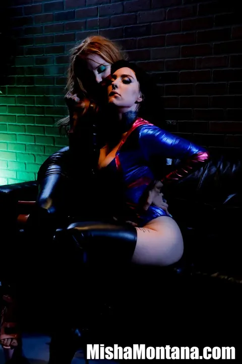 Misha Montana: Brunette PAWG in Latex Cosplay Joins a Threesome – photo 10 of 12