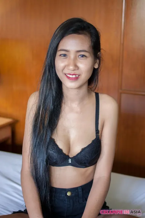 Petite Asian Brunette Strips and Shows Creampie After Sex – photo 4 of 20
