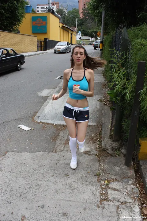 Sonia Garcia: Slim Latina in Shorts and Socks Sucks and Fucks – photo 3 of 20