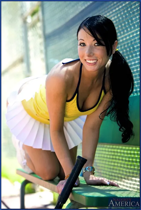 Nadia Nitro: Athletic Brunette Strips Off Her Skirt and Shows Her Ass Outdoors – photo 5 of 16