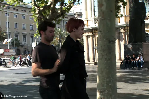 Yakima Squaw: Short-Haired Redhead Spanish Woman Endures Public BDSM and Takes Facials – photo 20 of 20