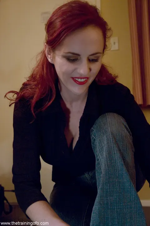 Claire Adams & Mz Berlin: Tall Redhead MILF Gives a Titjob While Restrained – photo 1 of 20