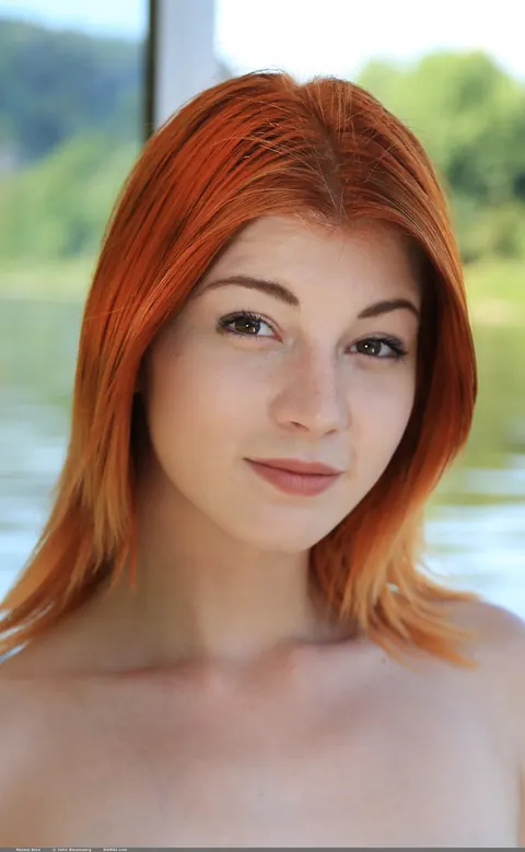 Nessie Blue: Skinny Redhead Strips and Spreads Outdoors – photo 15 of 21