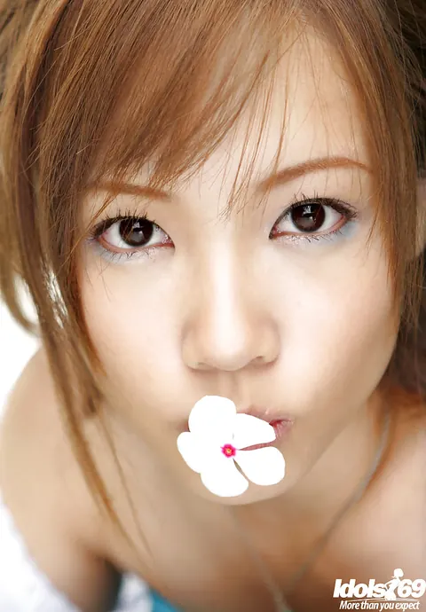 Reika Shiina: Asian Redhead Shows Her Hairy Pussy Outdoors in Panties and Socks – photo 2 of 16