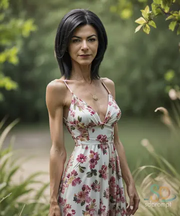 AI-Generated MILF in a Bikini Spreads Her Pussy Outdoors