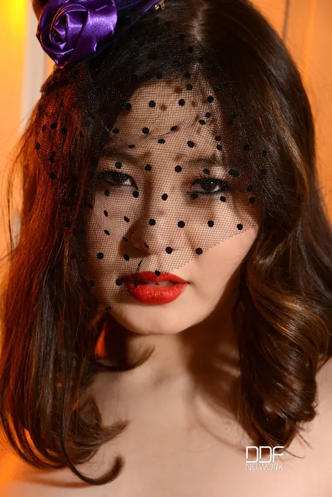 You Mi: Petite Asian Brunette with Glasses Spreads Her Pussy – photo 14 of 21