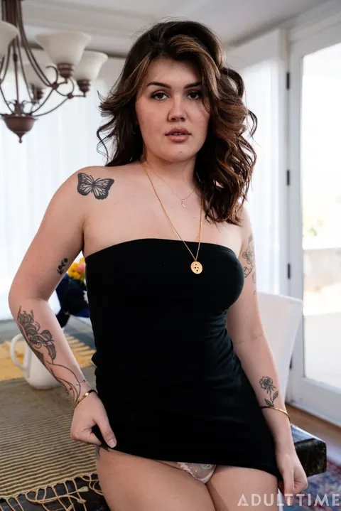 Trans Woman in Lingerie Sucks Cock and Takes Bareback Anal – photo 1 of 20