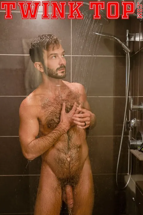 Hairy Older Man Fucks Twink Doggy Style in the Bathroom – photo 2 of 20