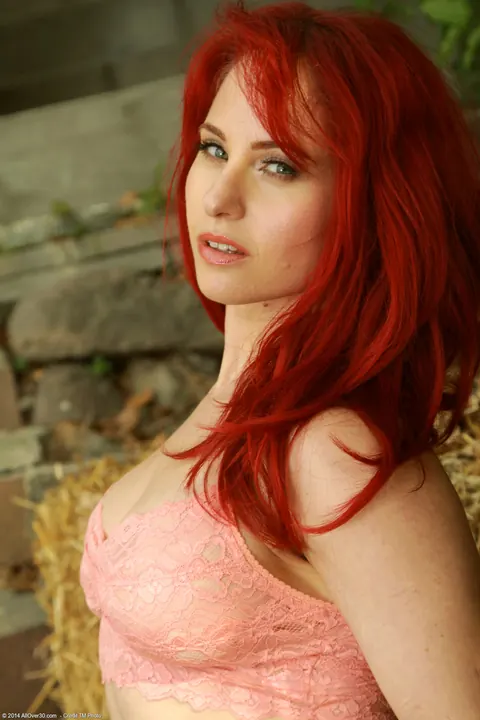 Andrea Rosu: Busty Redhead MILF Takes Anal Creampie Outdoors – photo 11 of 21