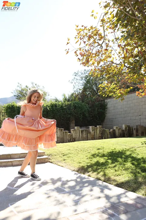 Lilly Ford: Slim Blonde in Costume Fucks Outdoors – photo 2 of 21
