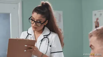 Indian Redhead Doctor Gets a Facial After Anal Sex