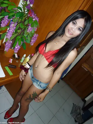 Thai Trans Woman Poses Nude in High Heels