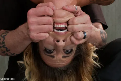 Andre Shakti: Petite Blonde in Rope Bondage Fingers Herself and Uses a Dildo – photo 13 of 19