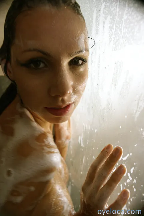 Jazmin Ortega: Latina Redhead with Big Tits Strips and Spreads in the Bathroom – photo 8 of 17