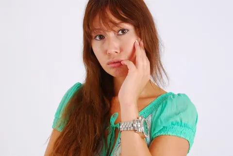 Asian Redhead Strips Out of Her Shorts and Poses Nude – photo 2 of 16