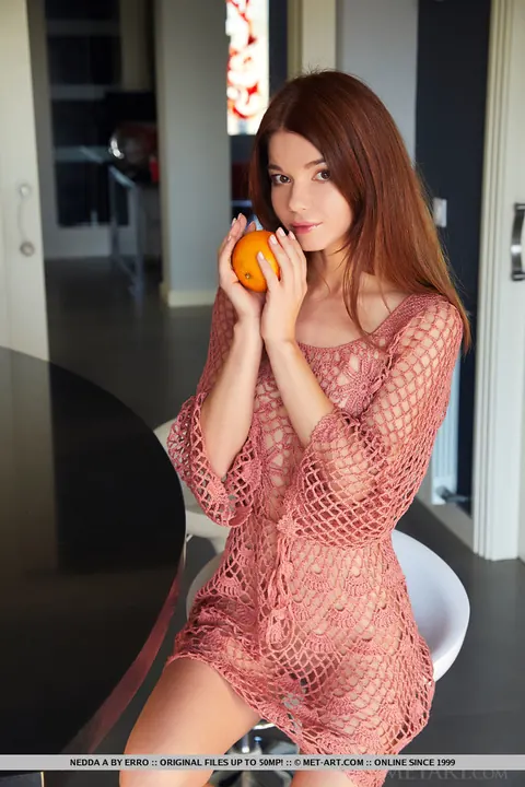 European Redhead Strips in Heels and Spreads – photo 4 of 18