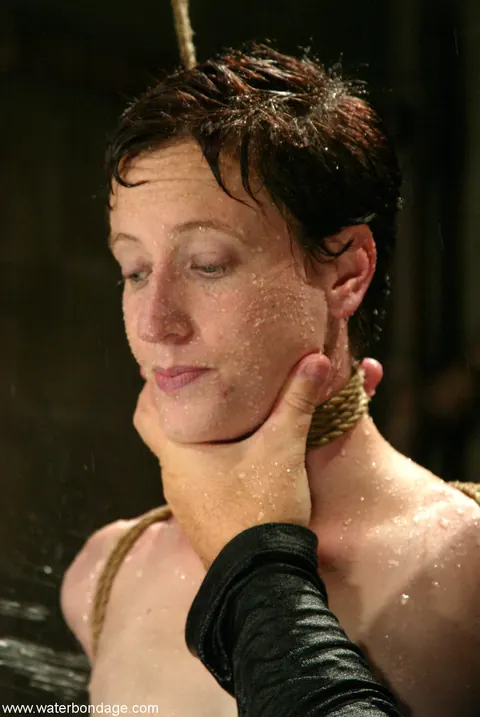 Short-Haired Woman Endures Bondage and Spreads Her Pussy – photo 19 of 20
