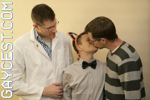 Slim Twink Takes Bareback Anal from Doctor and Lover – photo 1 of 20