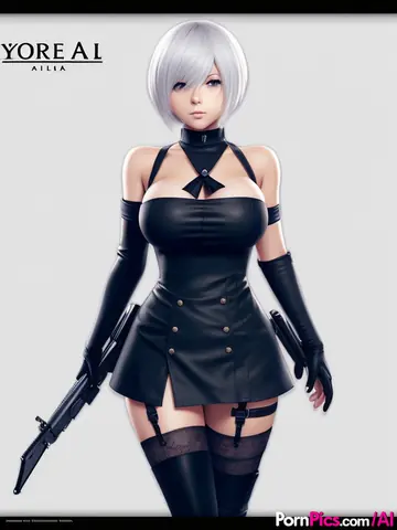 AI-Generated Short-Haired Woman Shows Off Her Big Tits and Spreads