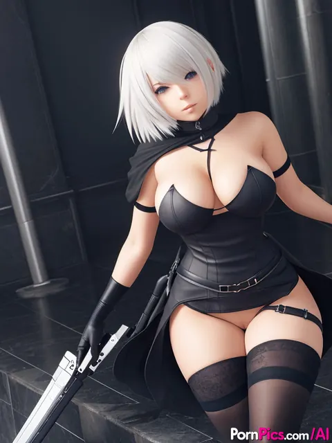 AI-Generated Short-Haired Woman Shows Off Her Big Tits and Spreads – photo 2 of 10
