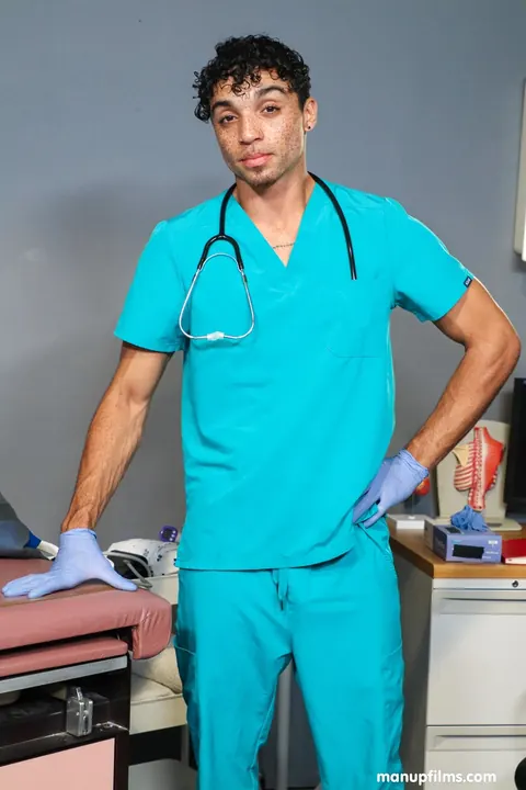 Hairy Doctor Sucks Cock and Takes It Doggy Style – photo 6 of 21