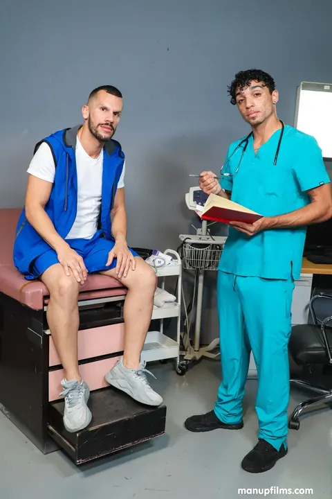 Hairy Doctor Sucks Cock and Takes It Doggy Style – photo 2 of 21